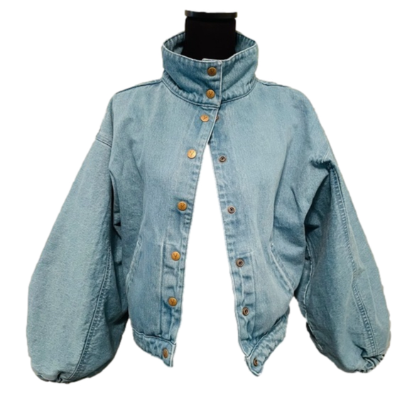 Jackets & Blazers - Yara Jean Jacket with puffy sleeves Size S